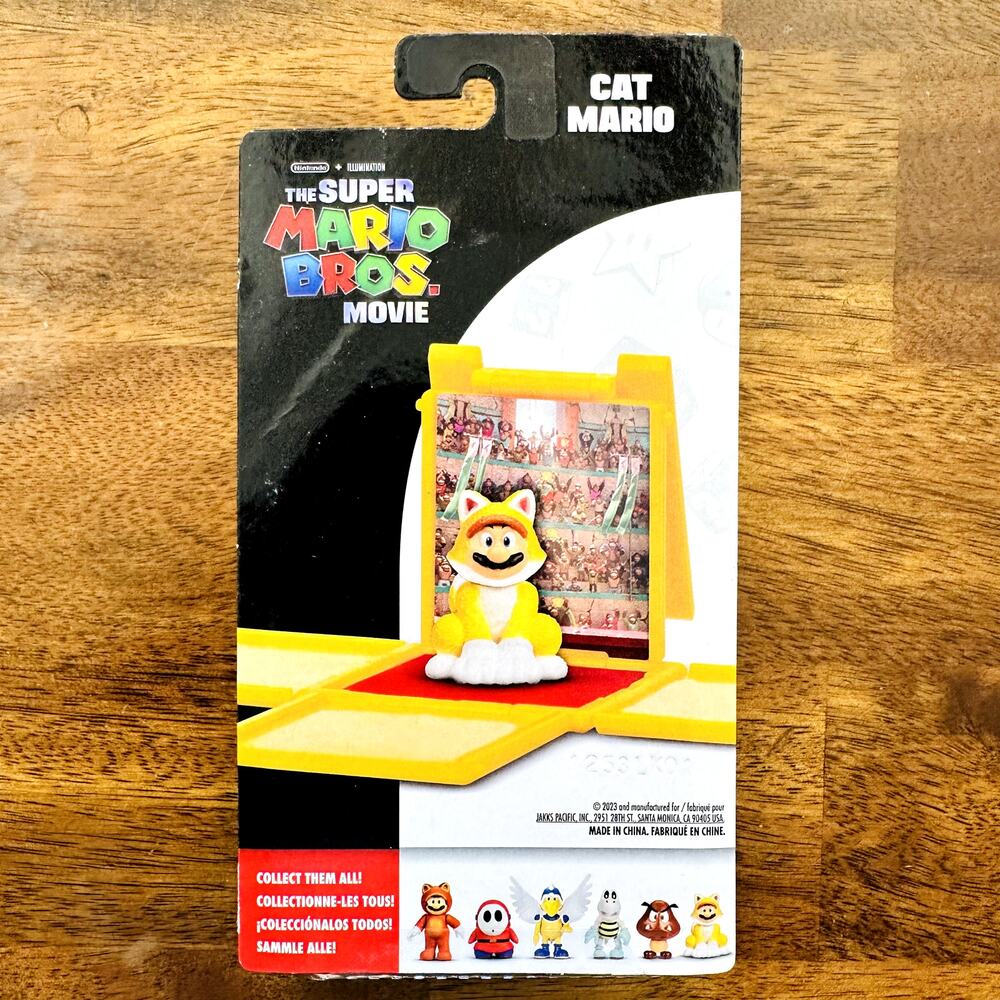 Super Mario Bros Movie 3PK Mini Figures Toys General Koopa Cat Mario Tanooki - Picture 6 of 13